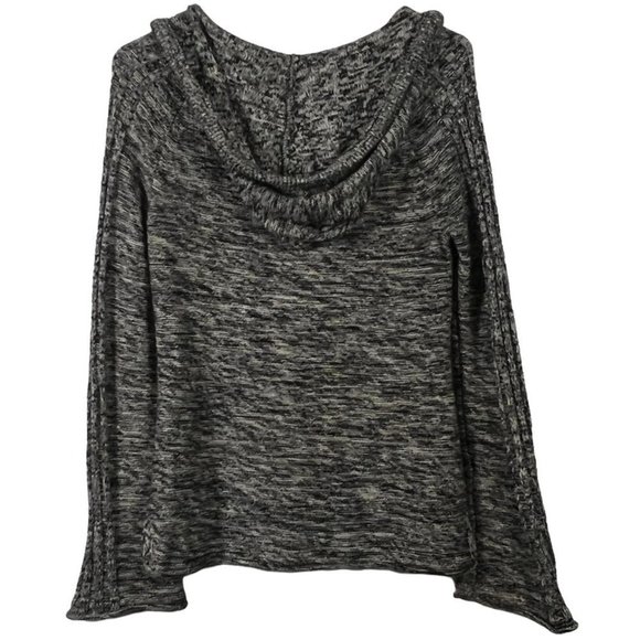 Roxy women's black and white marbled long sleeve hooded sweater size Small - Picture 4 of 10